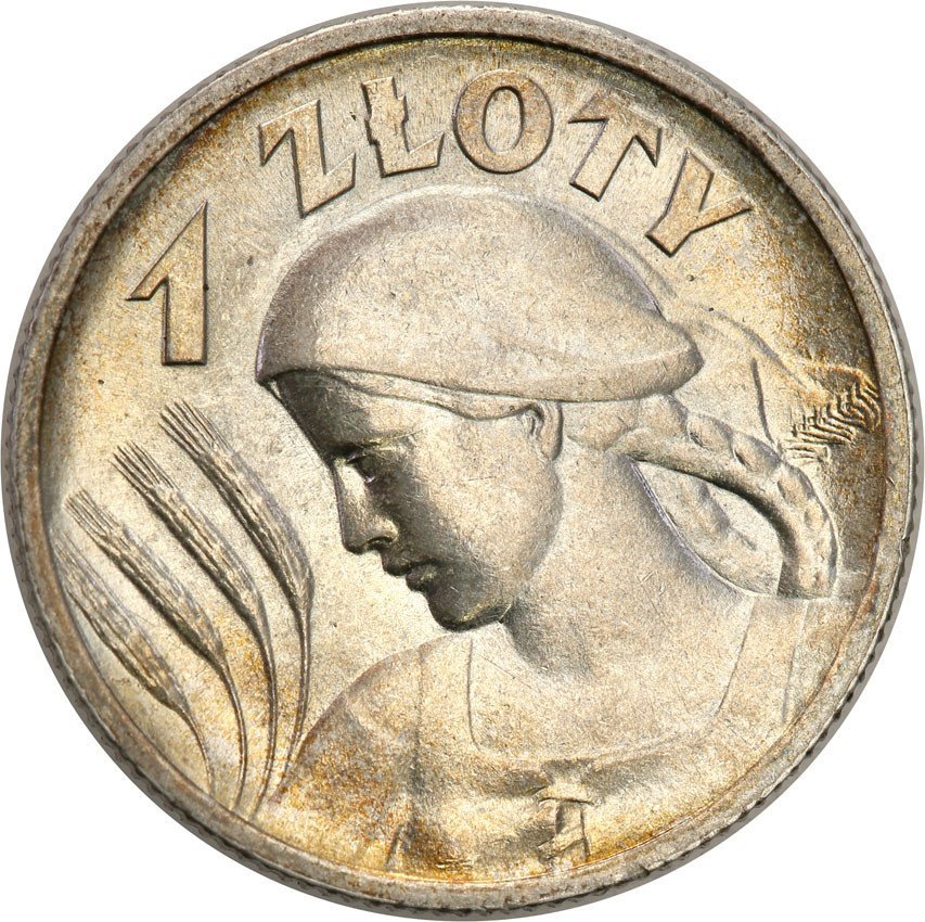 II RP. 1 złoty 1925, kropka po dacie, Londyn